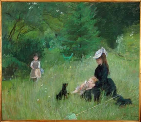 In een park